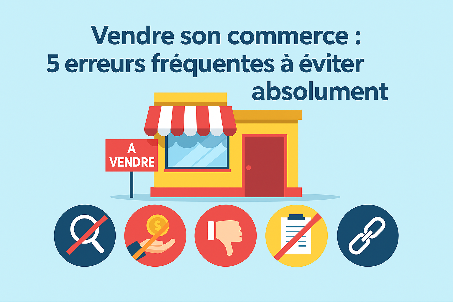 Vendre son commerce : 5 erreurs fréquentes à éviter absolument